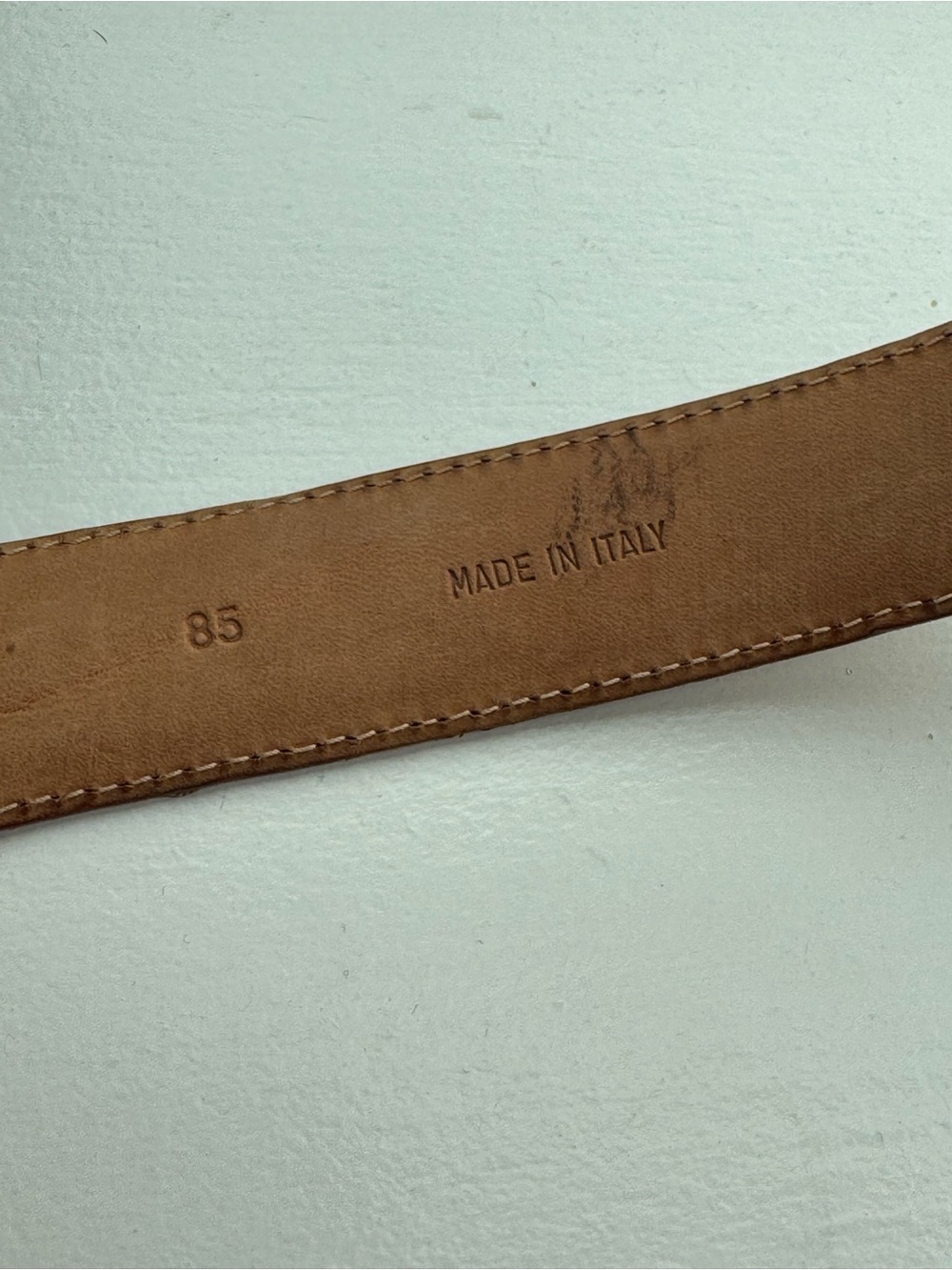 Alviero Martini 1ᴬ Classe Geo Classic map-print leather belt - Picture 5 of 7